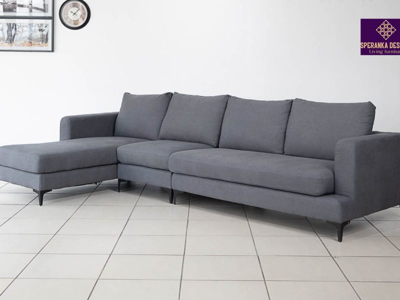 Lisbon fabric corner sofa
