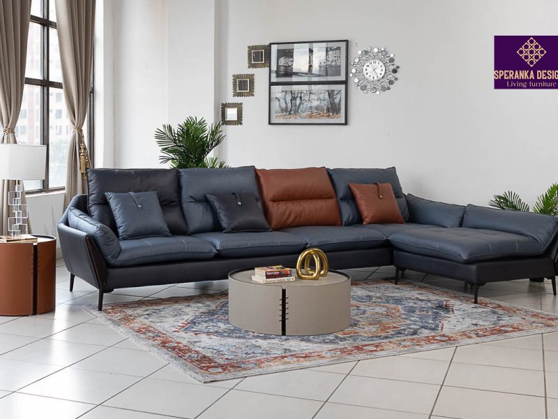 Valencia fabric corner sofa